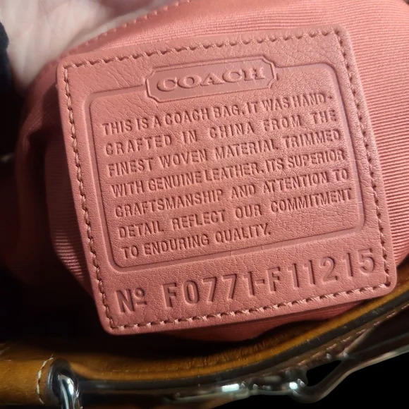 Coach 2007 Hampton Tweed Carryall In Pink